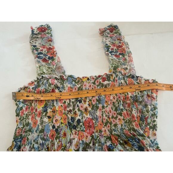 Anthropologie Conditions Apply Women's Smocked Babydoll Tank Size Large - Picture 8 of 8